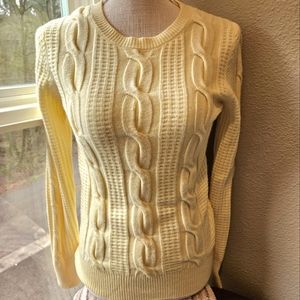 NWOT Philosophy Soft Yellow Crewneck Sweater